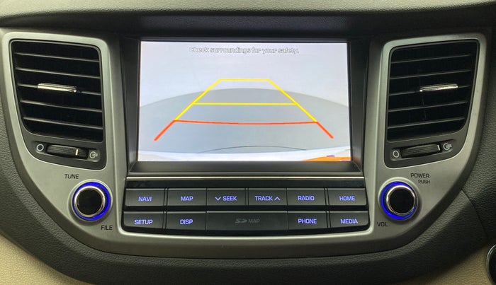2019 Hyundai Tucson GLS 2WD AT PETROL, Petrol, Automatic, 1,00,239 km, Parking Camera