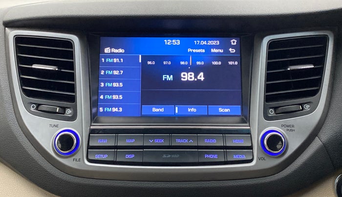 2019 Hyundai Tucson GLS 2WD AT PETROL, Petrol, Automatic, 1,00,239 km, Infotainment System