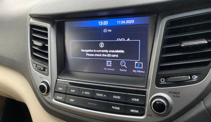 2019 Hyundai Tucson GLS 2WD AT PETROL, Petrol, Automatic, 1,00,239 km, Infotainment system - GPS Card not working/missing