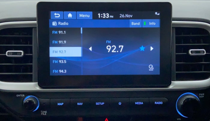 2019 Hyundai VENUE 1.0L Turbo GDI SX(O) MT, Petrol, Manual, 14,856 km, Infotainment System