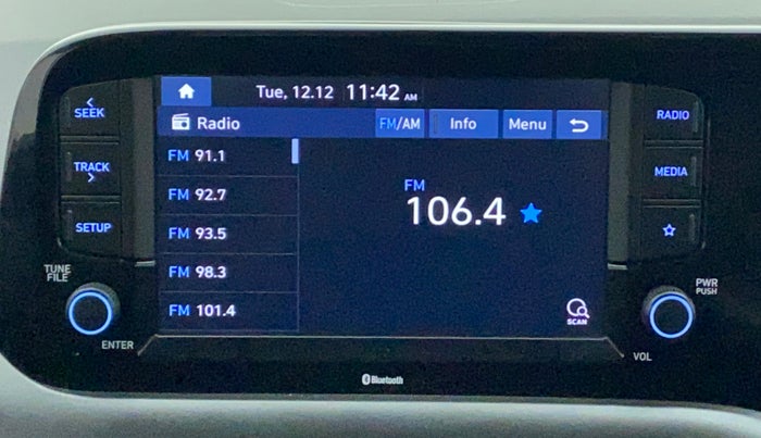 2022 Hyundai GRAND I10 NIOS SPORTZ 1.0 TURBO GDI, Petrol, Manual, 15,612 km, Infotainment System