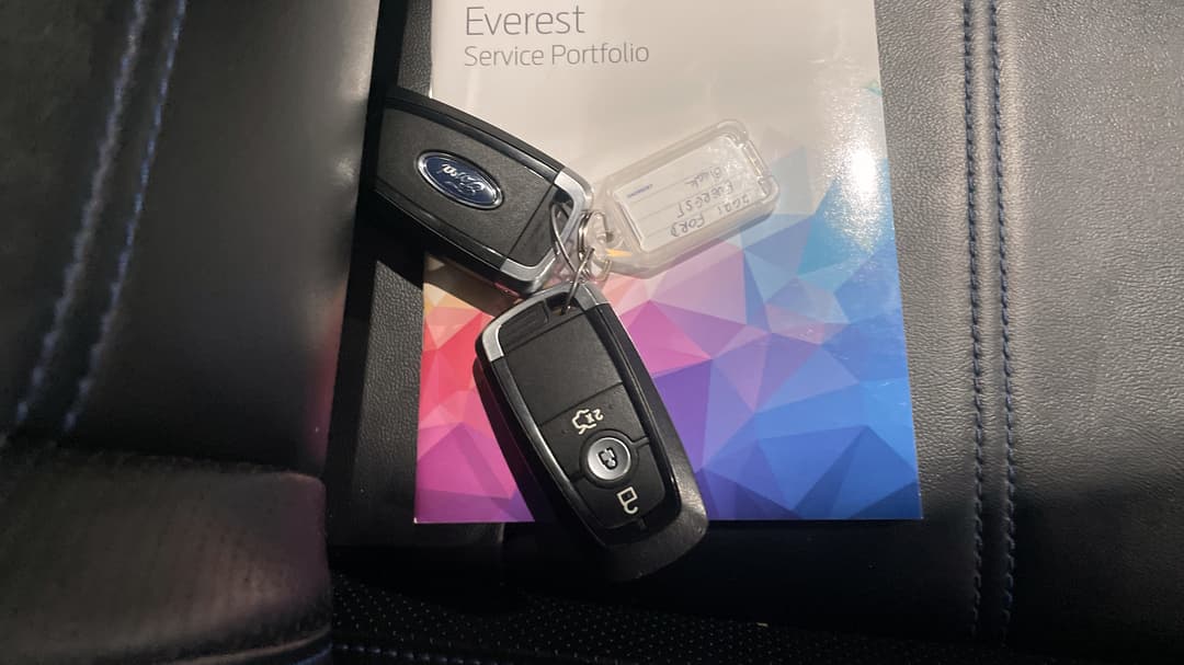 2021 Ford Everest Sport (4WD), Automatic, 55440 km, Key Close-up