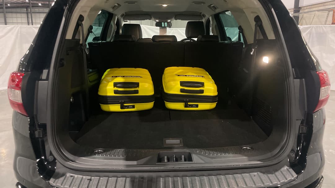 2021 Ford Everest Sport (4WD), Automatic, 55440 km, Boot Inside View with Luggage
