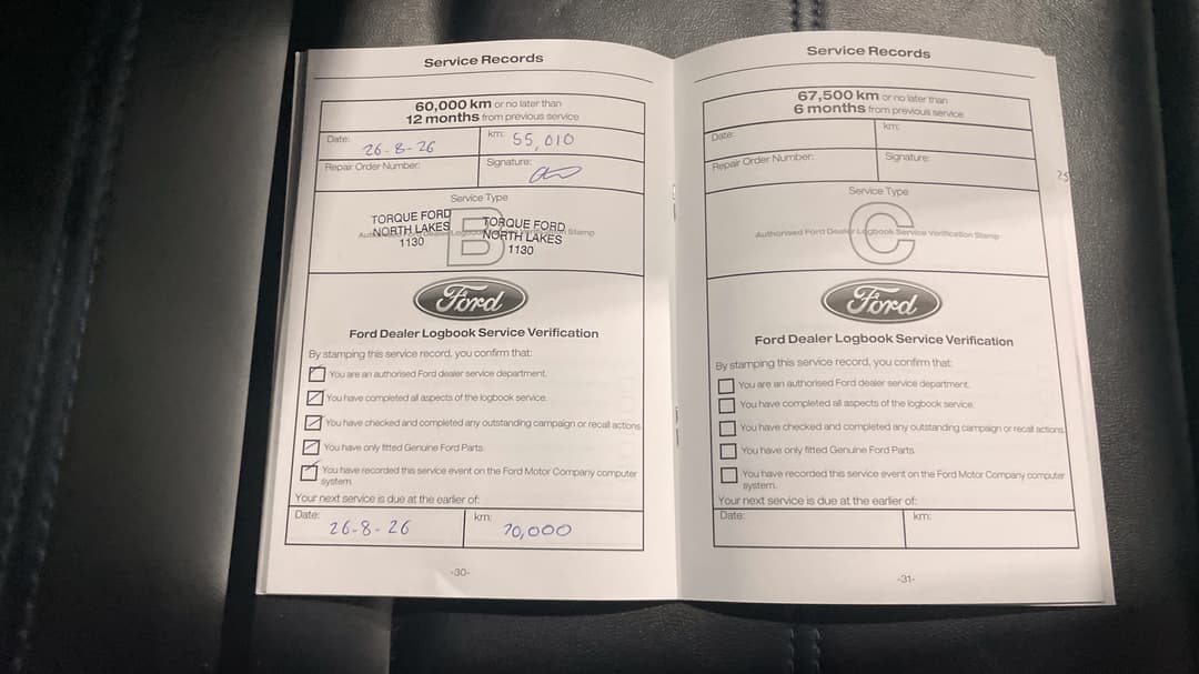 2021 Ford Everest Sport (4WD), Automatic, 55440 km, Service History