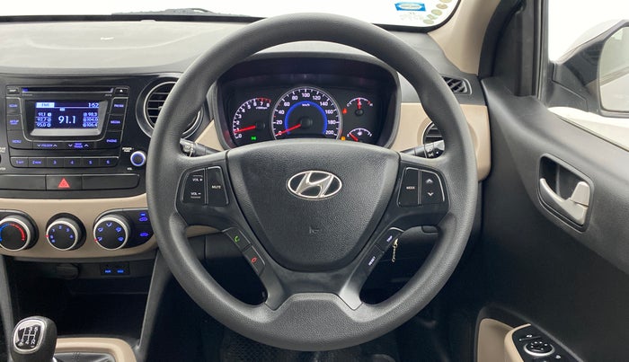 2015 Hyundai Grand i10 SPORTZ 1.2 KAPPA VTVT, Petrol, Manual, 35,971 km, Steering Wheel Close Up