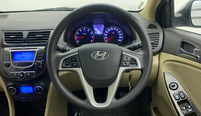 2013 Hyundai Verna FLUIDIC 1.6 VTVT EX, Petrol, Manual, 50,574 km, Steering Wheel Close Up
