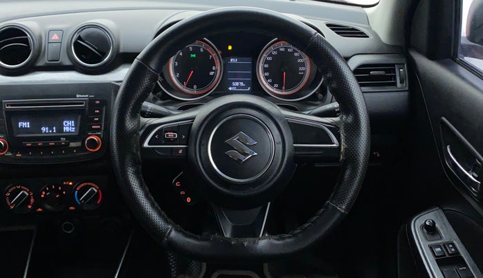 2020 Maruti Swift VXI, Petrol, Manual, 50,879 km, Steering Wheel Close Up
