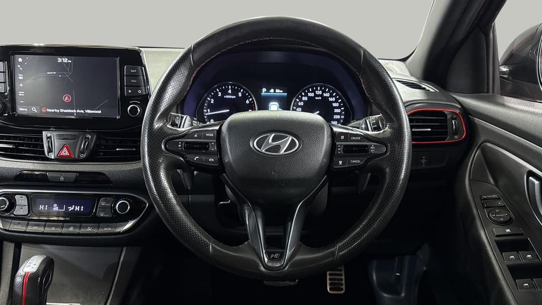 2020 Hyundai i30 N Line, Automatic, 112589 km, Steering Wheel Close-up