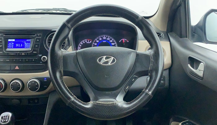 2014 Hyundai Grand i10 SPORTZ 1.2 KAPPA VTVT, Petrol, Manual, 63,289 km, Steering Wheel Close Up