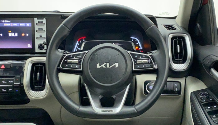 2022 KIA SONET HTX 1.0 IMT, Petrol, Manual, 9,974 km, Steering Wheel Close Up