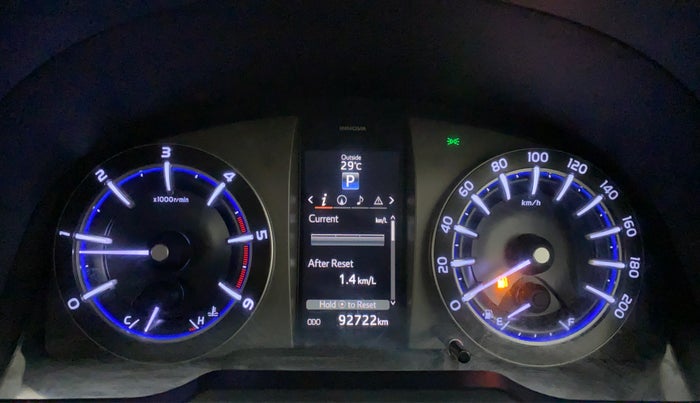 2017 Toyota Innova Crysta 2.8 ZX AT 7 STR, Diesel, Automatic, 92,722 km, Odometer Image
