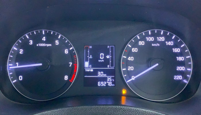 2015 Hyundai Creta 1.6 SX PLUS PETROL, Petrol, Manual, 69,619 km, Odometer Image