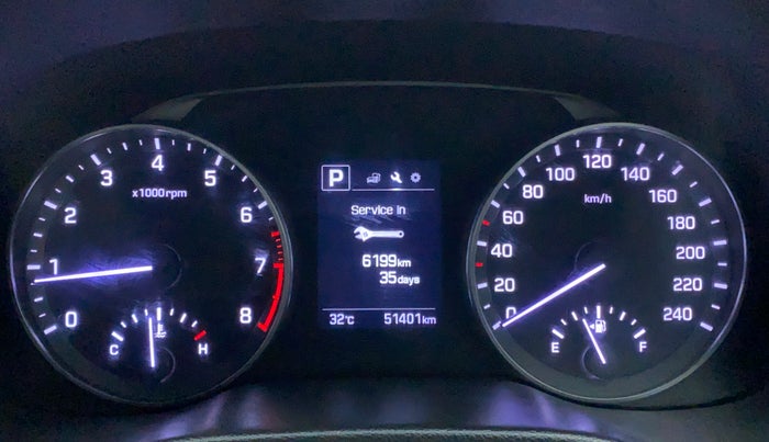 2017 Hyundai New Elantra 2.0 SX (O) AT, Petrol, Automatic, 51,668 km, Odometer View