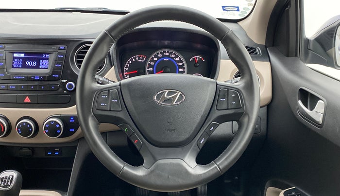 2016 Hyundai Grand i10 ASTA 1.2 (O) VTVT, Petrol, Manual, 1,919 km, Steering Wheel Close Up