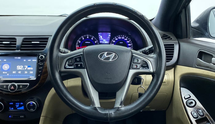 2016 Hyundai Verna FLUIDIC 1.6 SX VTVT, Petrol, Manual, 62,067 km, Steering Wheel Close Up