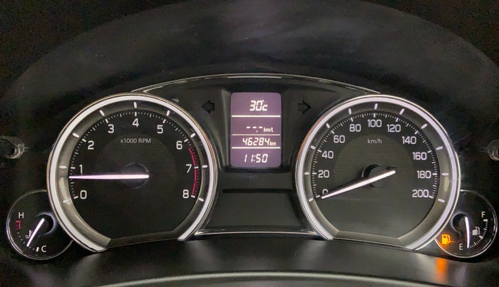 2016 Maruti Ciaz ZXI PLUS, Petrol, Manual, 46,296 km, Odometer Image