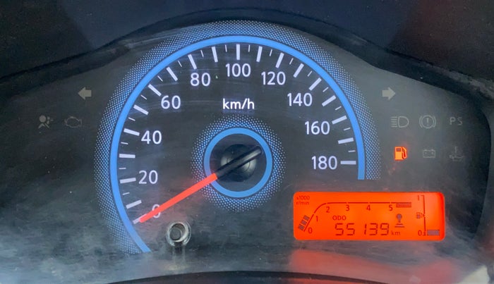 2017 Datsun Redi Go T (O), Petrol, Manual, 55,307 km, Odometer Image