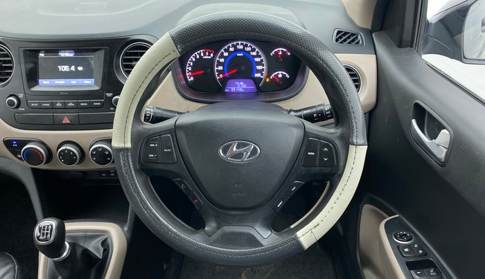 2017 Hyundai Grand i10 SPORTZ 1.2 KAPPA VTVT, Petrol, Manual, 39,148 km, Steering Wheel Close Up