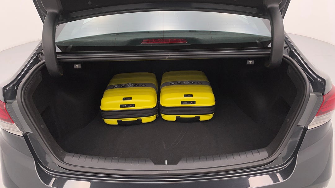 Boot Inside View with Luggage