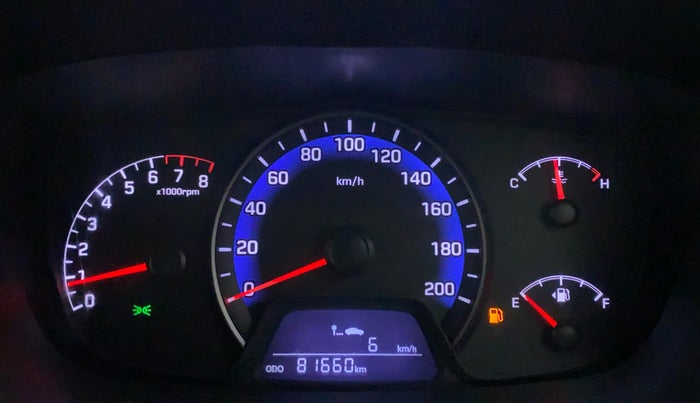 2016 Hyundai Xcent SX 1.2 (O), Petrol, Manual, 81,761 km, Odometer Image