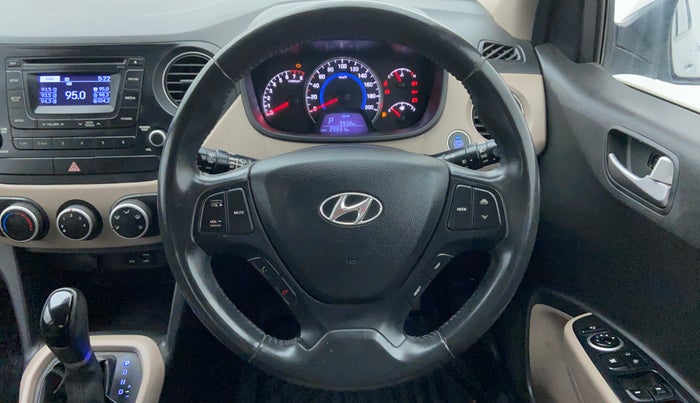 2016 Hyundai Grand i10 ASTA AT 1.2 KAPPA VTVT, Petrol, Automatic, 30,733 km, Steering Wheel Close-up