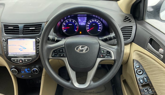 2016 Hyundai Verna FLUIDIC 4S 1.6 VTVT SX, Petrol, Manual, 66,039 km, Steering Wheel Close Up