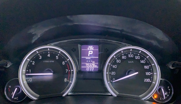2018 Maruti Ciaz ZETA 1.4 VVT AMT, Petrol, Automatic, 79,404 km, Odometer Image