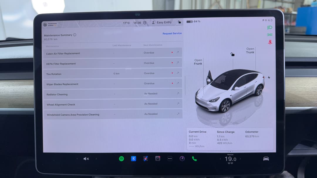 2023 Tesla Model Y Rear-wheel Drive, Automatic, 60579 km, Service History