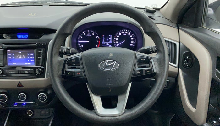 2017 Hyundai Creta E PLUS 1.6 PETROL, Petrol, Manual, 38,056 km, Steering Wheel Close Up