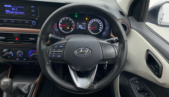 2021 Hyundai AURA S 1.2 CNG, CNG, Manual, 30,501 km, Steering Wheel Close Up