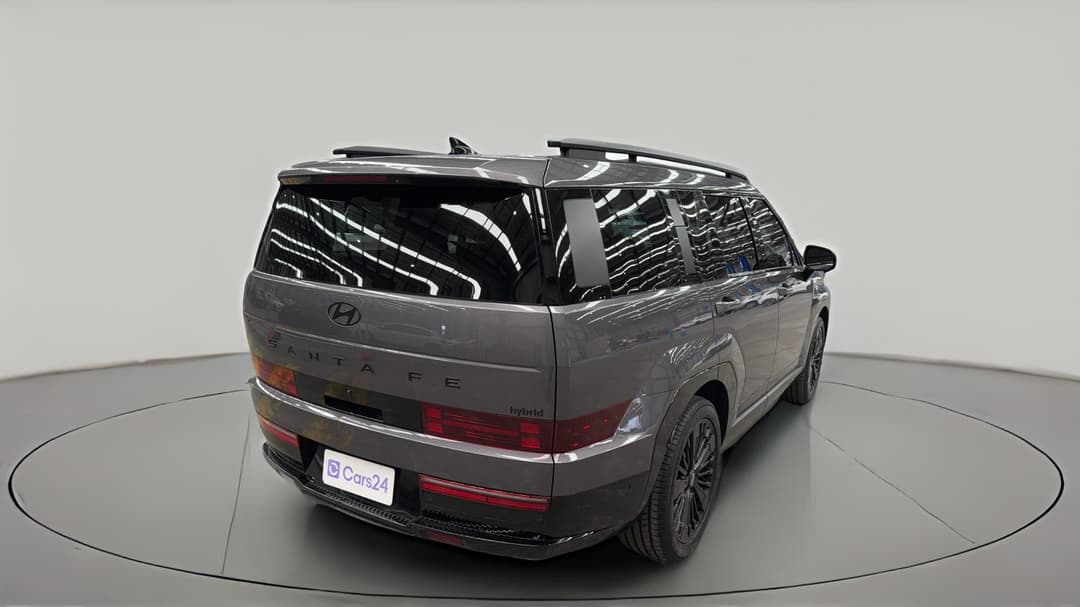 2025 Hyundai Santa Fe Calligraphy Hev (7 Seat) (blk), Automatic, 12270 km, Right Back Diagonal (45- Degree) View