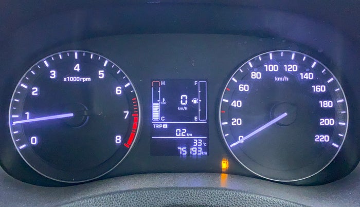 2016 Hyundai Creta 1.6 S, Petrol, Manual, 75,274 km, Odometer Image