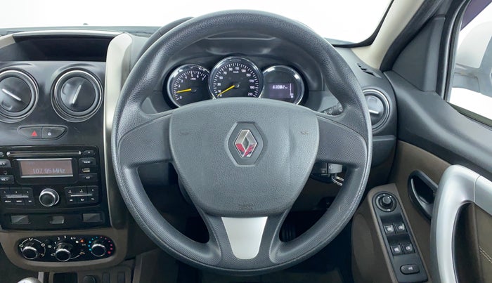 2016 Renault Duster RXL PETROL 104, Petrol, Manual, Steering Wheel Close Up