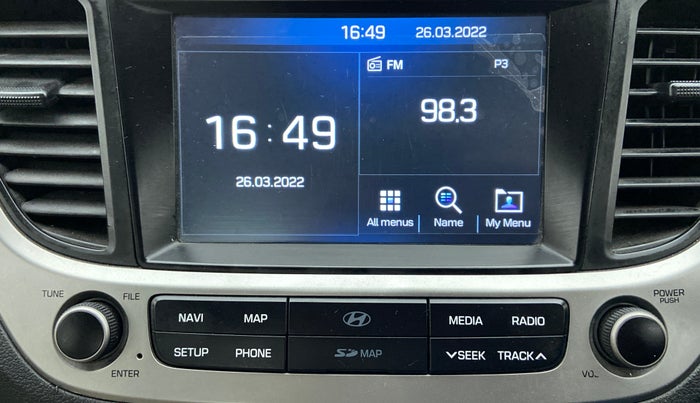 2017 Hyundai Verna 1.6 CRDI SX + AT, Diesel, Automatic, 44,626 km, Infotainment System
