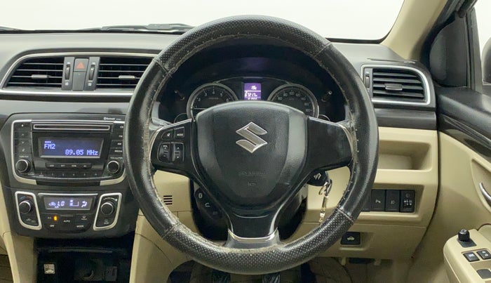 2015 Maruti Ciaz VXI+, Petrol, Manual, 81,065 km, Steering Wheel Close Up