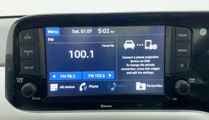 2019 Hyundai GRAND I10 NIOS SPORTZ AMT 1.2 KAPPA VTVT, Petrol, Automatic, 22,401 km, Infotainment System