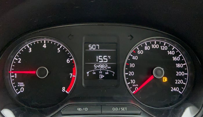 2018 Volkswagen Ameo Trendline 1.0, Petrol, Manual, 55,482 km, Odometer Image