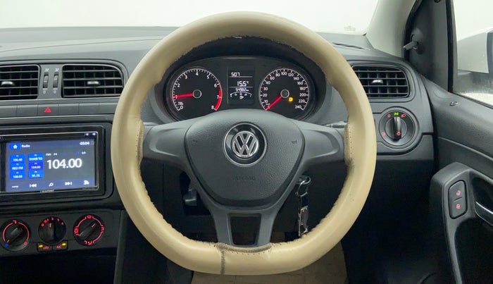 2018 Volkswagen Ameo Trendline 1.0, Petrol, Manual, 55,482 km, Steering Wheel Close Up