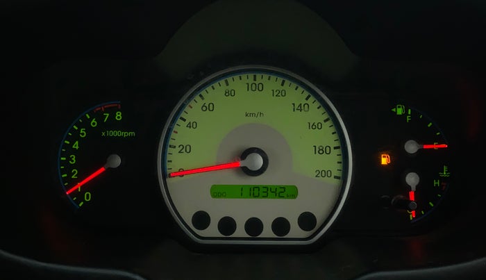 2010 Hyundai i10 SPORTZ 1.2, Petrol, Manual, 1,10,341 km, Odometer Image