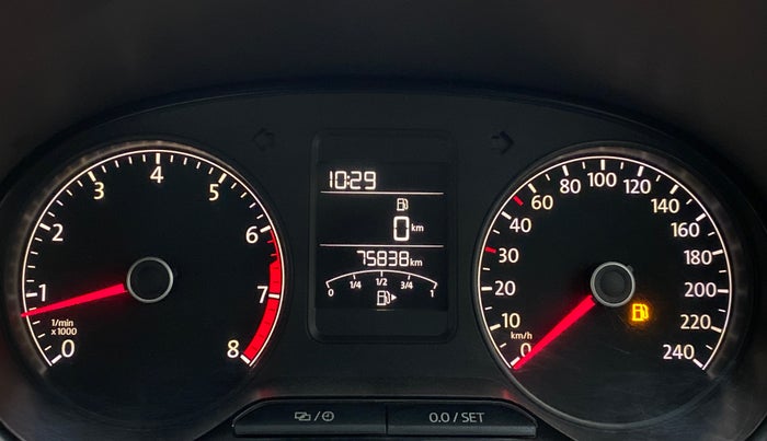 2015 Volkswagen Vento HIGHLINE PETROL, Petrol, Manual, 75,838 km, Odometer Image