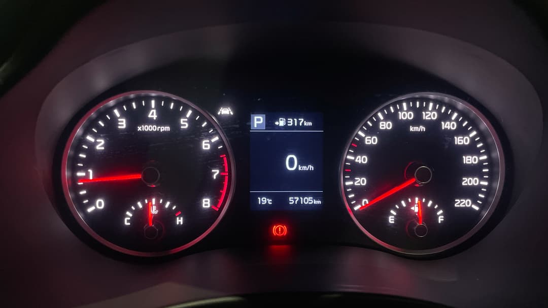 2019 Kia Rio Gt-line, Automatic, 57105 km, Odometer View