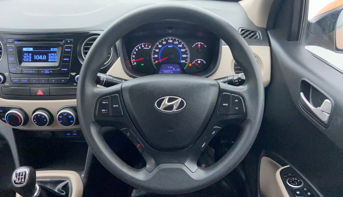 2015 Hyundai Grand i10 SPORTZ 1.2 KAPPA VTVT, Petrol, Manual, 23,033 km, Steering Wheel Close Up