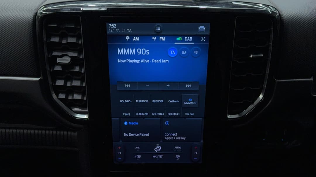 2022 Ford Ranger Sport 2.0 (4x4), Automatic, 53901 km, Infotainment System