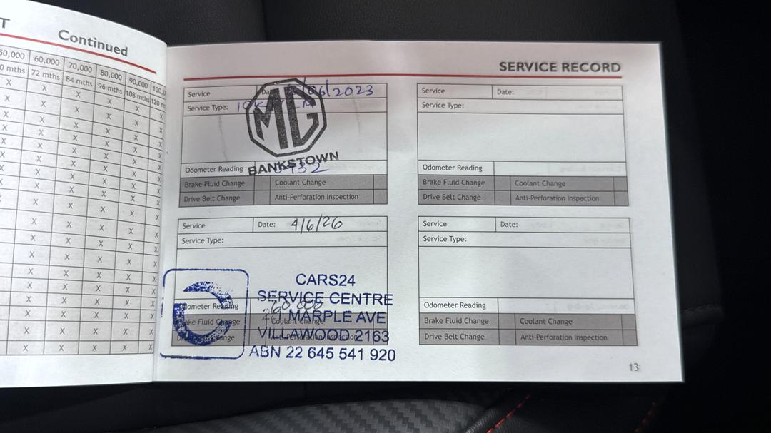 2022 MG Zst Excite, Automatic, 61574 km, Service History