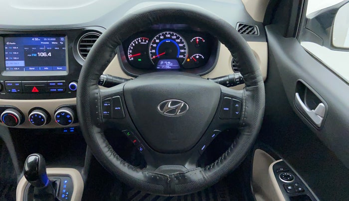 2018 Hyundai Grand i10 SPORTZ AT 1.2 KAPPA VTVT, Petrol, Automatic, 17,256 km, Steering Wheel Close Up