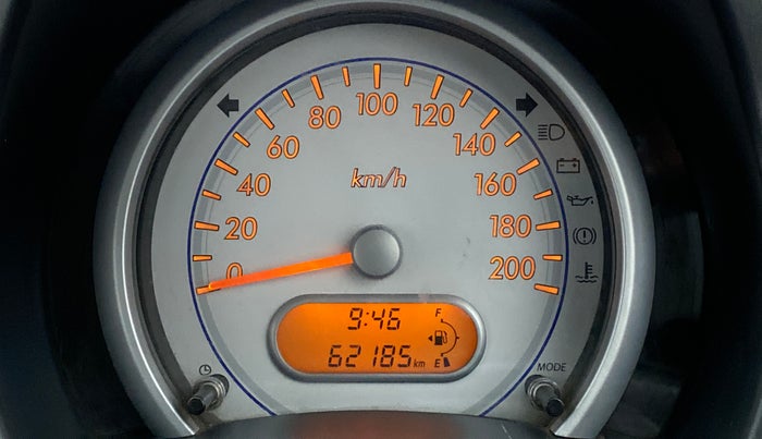 2012 Maruti Ritz VXI, Petrol, Manual, 62,252 km, Odometer Image