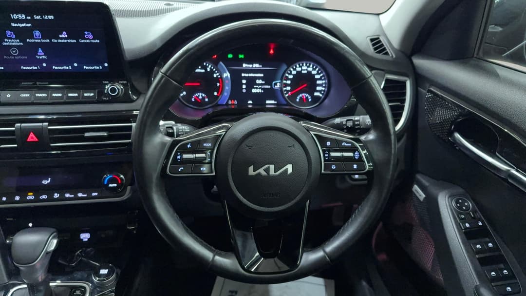 2022 Kia Seltos Gt-line (AWD), Automatic, 26650 km, Steering Wheel Close-up