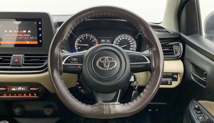 2022 Toyota Glanza S, Petrol, Manual, 57,137 km, Steering Wheel Close Up