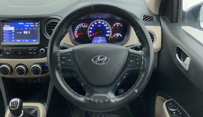 2019 Hyundai Grand i10 SPORTZ 1.2 KAPPA VTVT, Petrol, Manual, 51,183 km, Steering Wheel Close Up