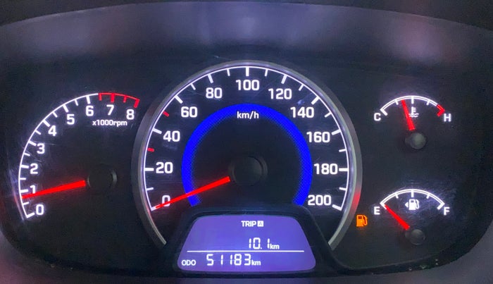 2019 Hyundai Grand i10 SPORTZ 1.2 KAPPA VTVT, Petrol, Manual, 51,183 km, Odometer Image